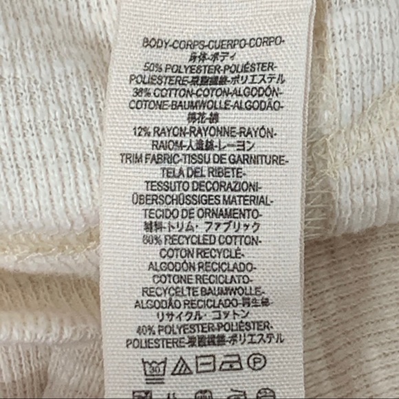 We The Free knit pullover Top cream buttons Medium - Picture 7 of 7